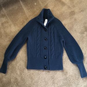 NWT Blue J. Crew Knit Cardigan. Size XXS